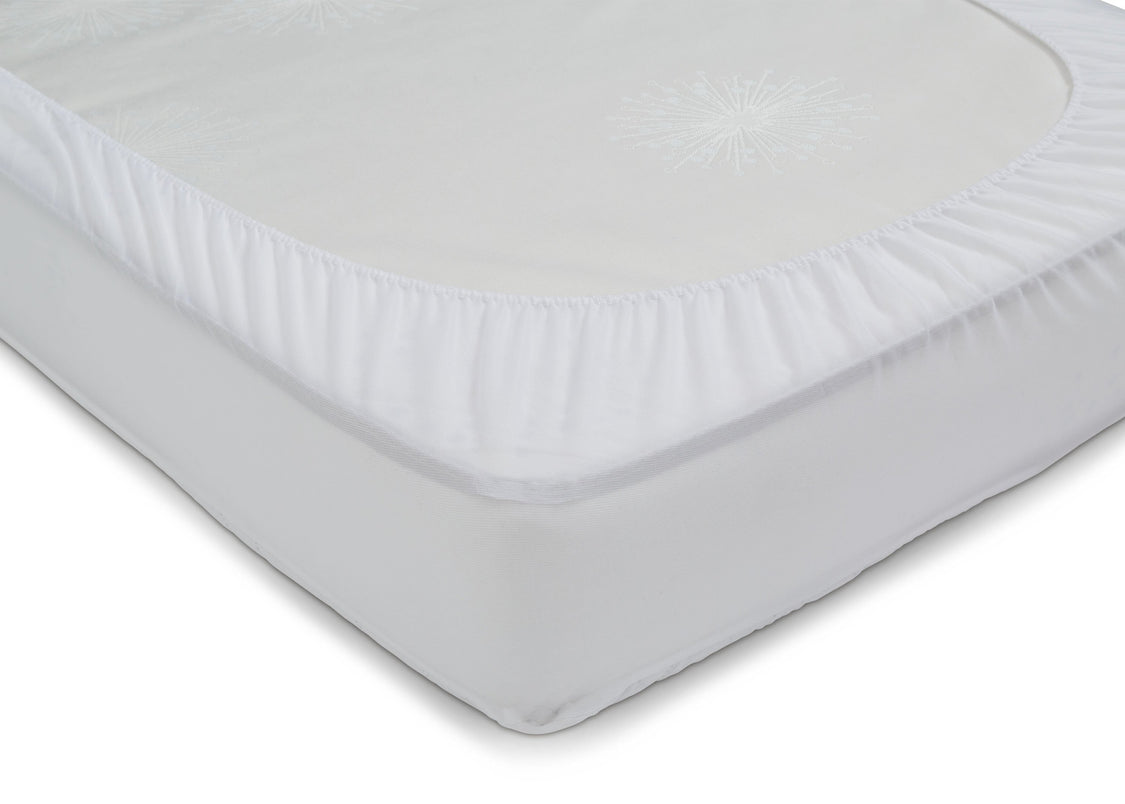 Beautyrest KIDS Silver DualCool Technology Fitted Baby Crib Mattress Pad Cover Rear View No Color (NO)