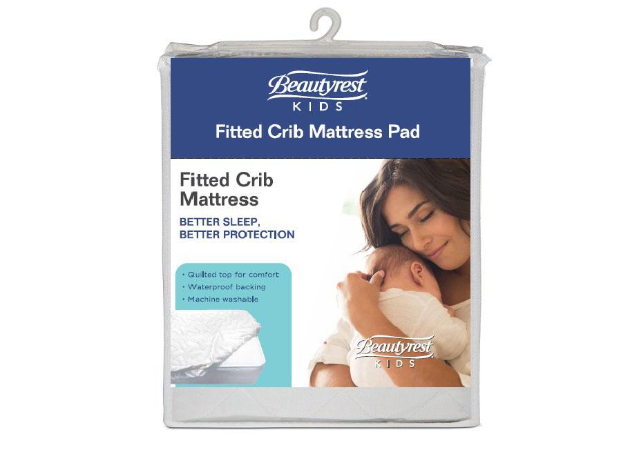 Beautyrest KIDS Fitted Crib Mattress Pad Package View No Color (NO)