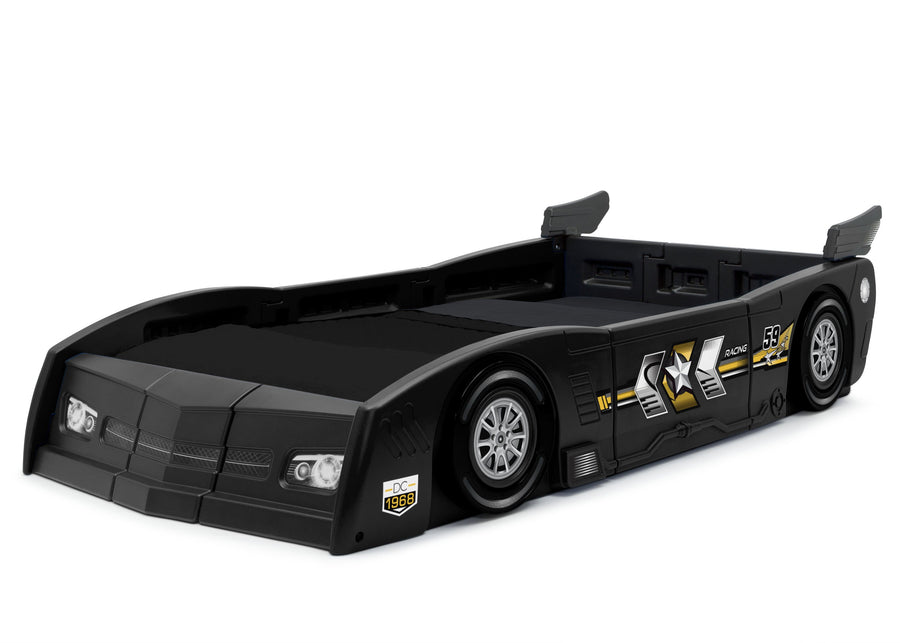 Delta Children Black (001) Grand Prix Race Car Toddler-to-Twin Bed, Twin Left View 5-Grand Prix Race Car Toddler-to-Twin Bed
