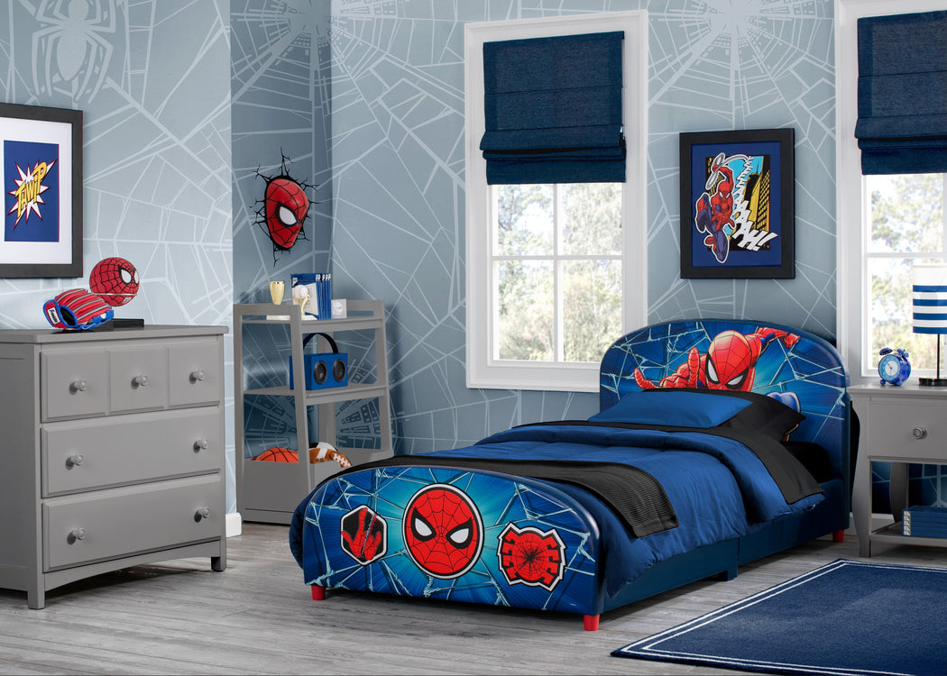 Delta Children Spider-Man Upholstered Twin Bed Spider-Man (1163)