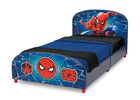 Delta Children Spider-Man Upholstered Twin Bed Spider-Man (1163), Left Silo View 7-Spider-Man Upholstered Twin Bed