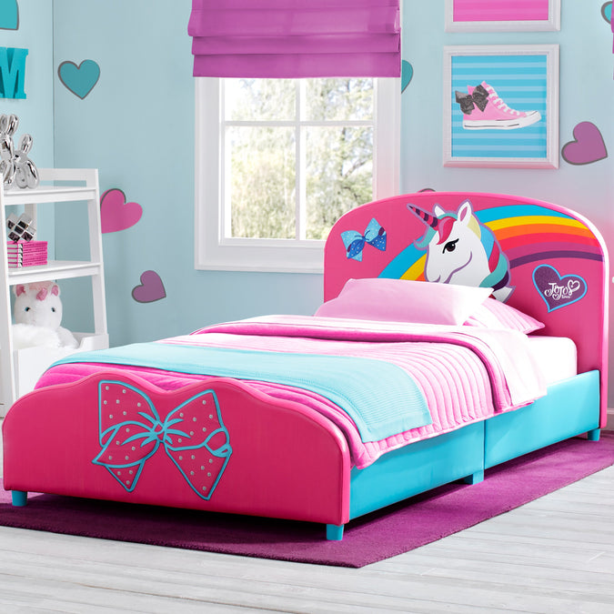 Delta Children JoJo Siwa Upholstered Twin Bed JoJo Siwa (1126), Hangtag 1-JoJo Siwa Upholstered Twin Bed
