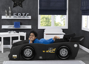 Delta Children Black (001) Grand Prix Race Car Toddler-to-Twin Bed, Toddler Room View 4