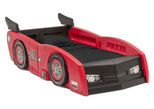 Delta Children Red & Black (620) Grand Prix Race Car Toddler-to-Twin Bed, Toddler Right Silo View 23