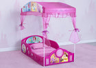 Disney Princess (1034) hangtag 1-Disney Princess Plastic Sleep and Play Toddler Bed with Canopy by Delta Children