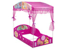 Disney Princess (1034) 4-Disney Princess Plastic Sleep and Play Toddler Bed with Canopy by Delta Children