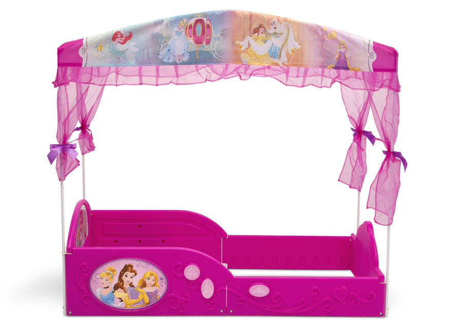 Disney Princess (1034) 3-Disney Princess Plastic Sleep and Play Toddler Bed with Canopy by Delta Children