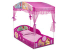 Disney Princess (1034) 2-Disney Princess Plastic Sleep and Play Toddler Bed with Canopy by Delta Children