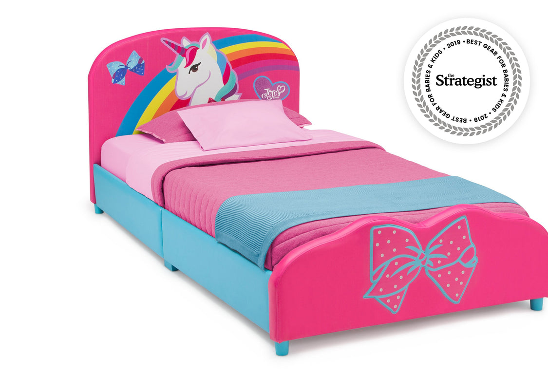 Delta Children JoJo Siwa Upholstered Twin Bed JoJo Siwa 1126, Right Silo View