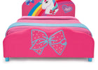 Delta Children JoJo Siwa Upholstered Twin Bed JoJo Siwa (1126), Footboard Detail View 6-JoJo Siwa Upholstered Twin Bed