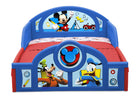 Mickey Hot Dog (1054) Delta Children Mickey Mouse Plastic Sleep and Play Toddler Bed, Footboard Detail View 4-Mickey Mouse Plastic Sleep and Play Toddler Bed