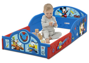 Mickey Hot Dog (1054) Delta Children Mickey Mouse Plastic Sleep and Play Toddler Bed, Sleep and Play 2