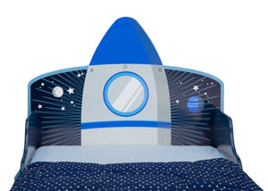 Delta Children Space Adventures (1223) Rocket Ship Wood Toddler Bed, Headboard View 4