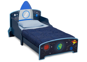 Delta Children Space Adventures (1223) Rocket Ship Wood Toddler Bed, Right Silo View 3