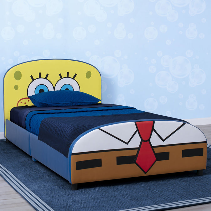 Delta Children SpongeBob (1112) SquarePants Upholstered Twin Bed 1-SpongeBob SquarePants Upholstered Twin Bed