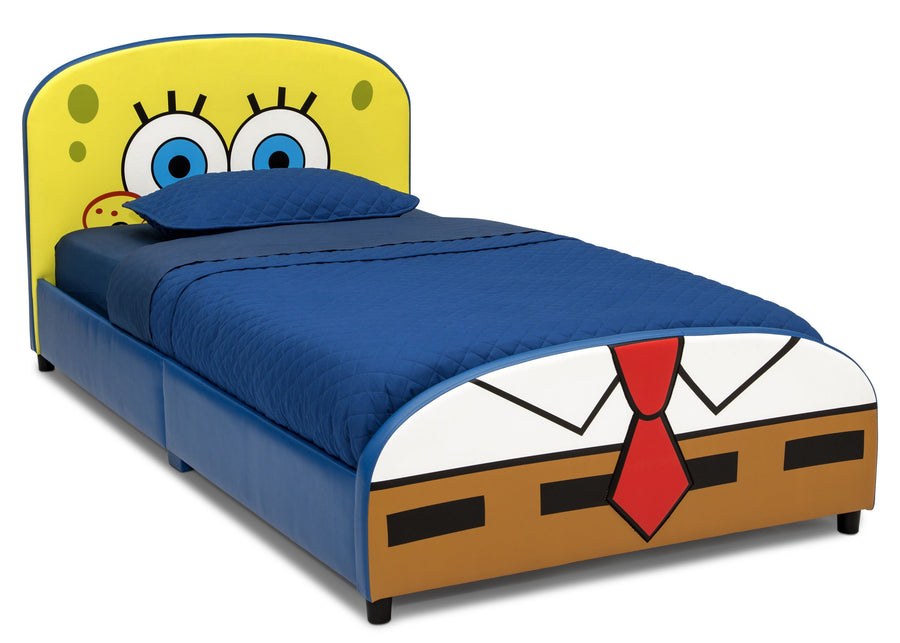 Delta Children SpongeBob (1112) SquarePants Upholstered Twin Bed, Right Silo View 3-SpongeBob SquarePants Upholstered Twin Bed