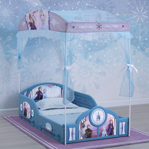 Frozen 2 (1097) 2-Disney Frozen II Plastic Sleep and Play Toddler Bed with Canopy by Delta Children