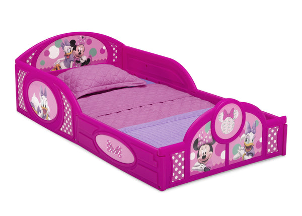 Delta Children Minnie Mouse (1063) Plastic Sleep and Play Toddler Bed, Right Silo View 2 - Mobile
