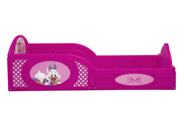Delta Children Minnie Mouse (1063) Plastic Sleep and Play Toddler Bed, Side Silo View 3 - Mobile