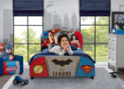 Delta Children DC Comics Justice League Upholstered Twin Bed Justice League (1215), Room View a1a 2-DC Comics Justice League Upholstered Twin Bed