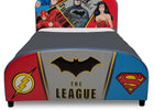 Delta Children DC Comics Justice League Upholstered Twin Bed Justice League (1215), Footboard View a3a 4-DC Comics Justice League Upholstered Twin Bed