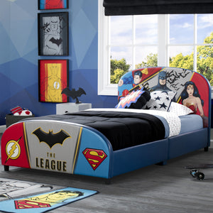 Delta Children DC Comics Justice League Upholstered Twin Bed Justice League (1215) 7