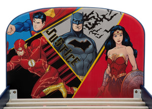 Delta Children DC Comics Justice League Upholstered Twin Bed Justice League (1215), Headboard View a3a 5