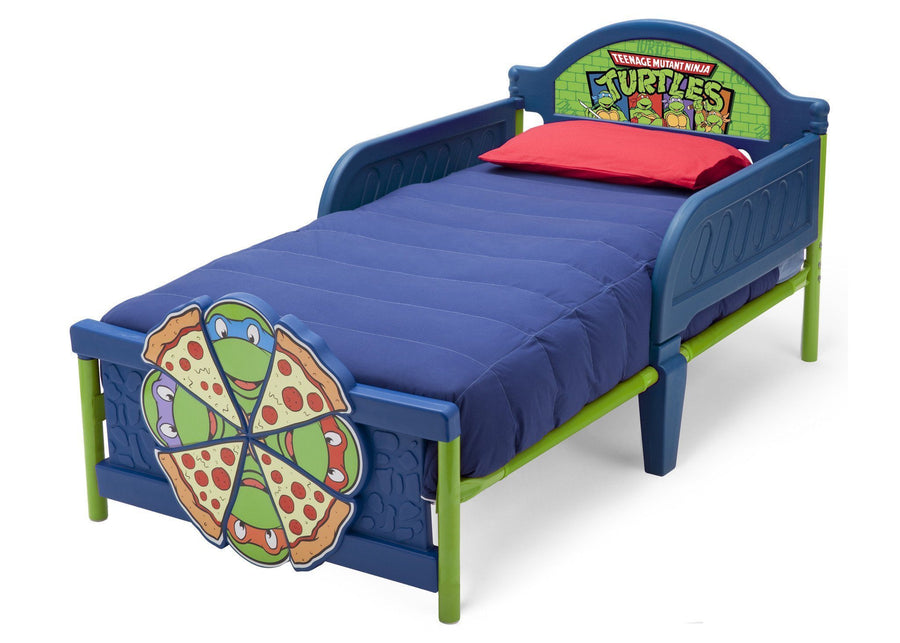 Delta Children Teenage Mutant Ninja Turtles Plastic 3D Toddler Bed 2-Teenage Mutant Ninja Turtles Plastic 3D Toddler Bed