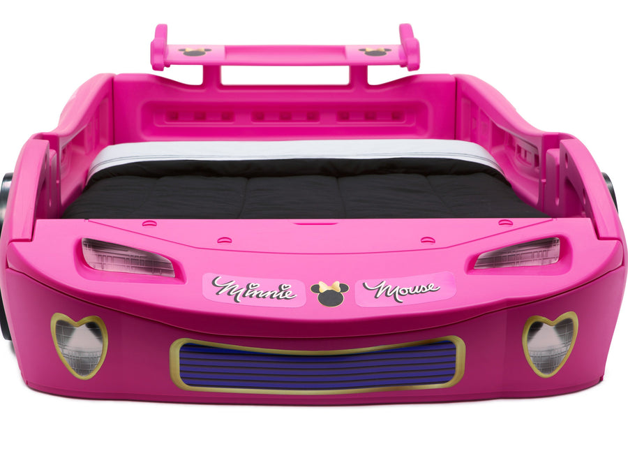 Delta Children Minnie Mouse (1064) Car Twin Bed, Front Detail View 5-Minnie Mouse Car Twin Bed
