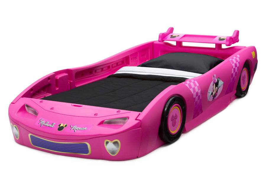 Delta Children Minnie Mouse (1064) Car Twin Bed, left Silo View 3-Minnie Mouse Car Twin Bed