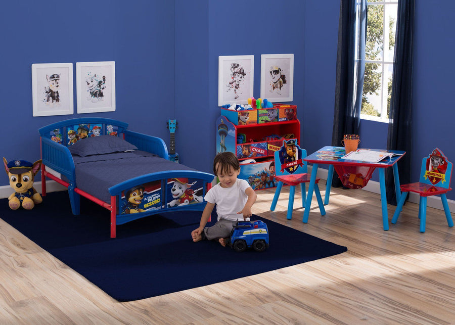 Delta Children PAW Patrol Paw Patrol (1121) Plastic Toddler Room with Model a1a 2-PAW Patrol Plastic Toddler Bed