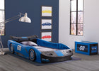 Delta Children Turbo Race Car Twin Bed, Blue and Black (485), Room View a3a 2-Turbo Race Car Twin Bed