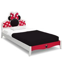 Minnie Mouse Wooden Twin Bedroom Collection (99447MN) 14-Deluxe Minnie Mouse Twin Bed