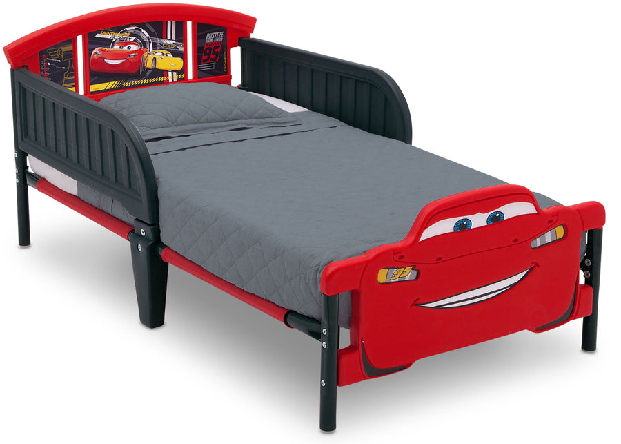 Disney Cars (1014) BB87058CR-1014 2-Cars 3D-Footboard Toddler Bed
