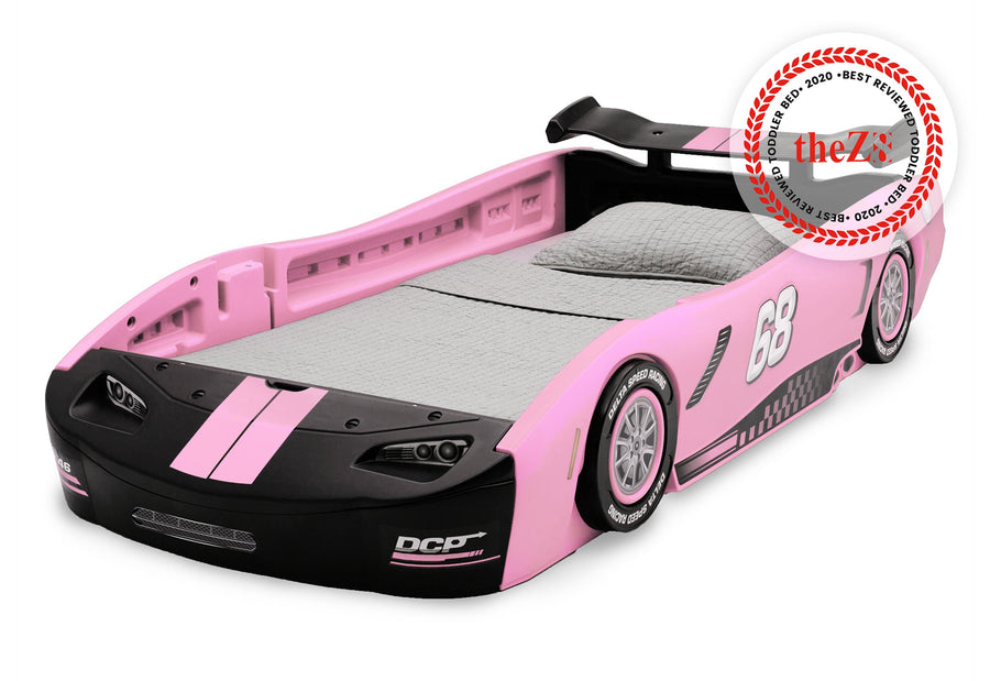 Pink PIN 11-Turbo Race Car Twin Bed