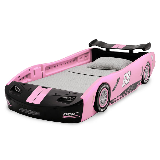 Pink (PIN) 12-Turbo Race Car Twin Bed