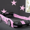 Pink (PIN) 9-Turbo Race Car Twin Bed