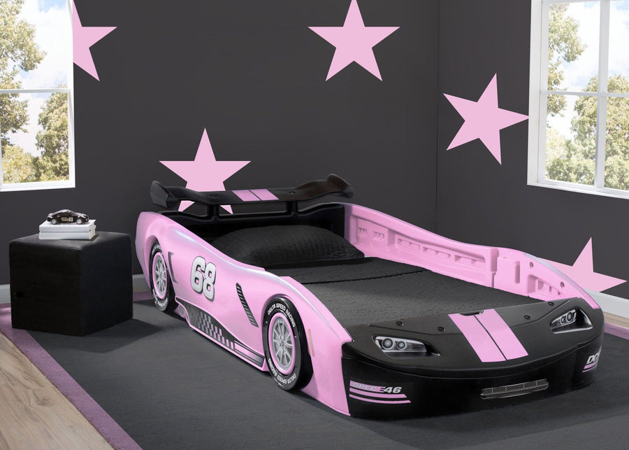 Pink (PIN) 10-Turbo Race Car Twin Bed