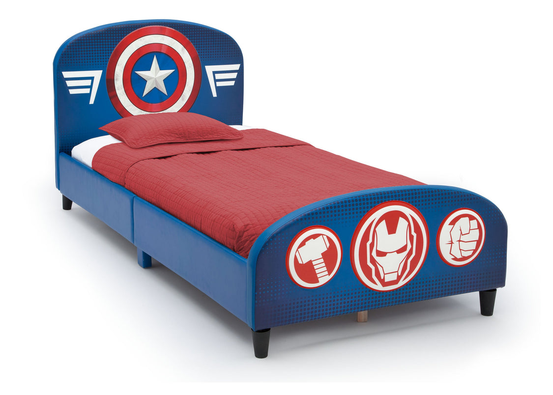 Delta Children Avengers Upholstered Twin Bed Avengers (1160), Right Silo