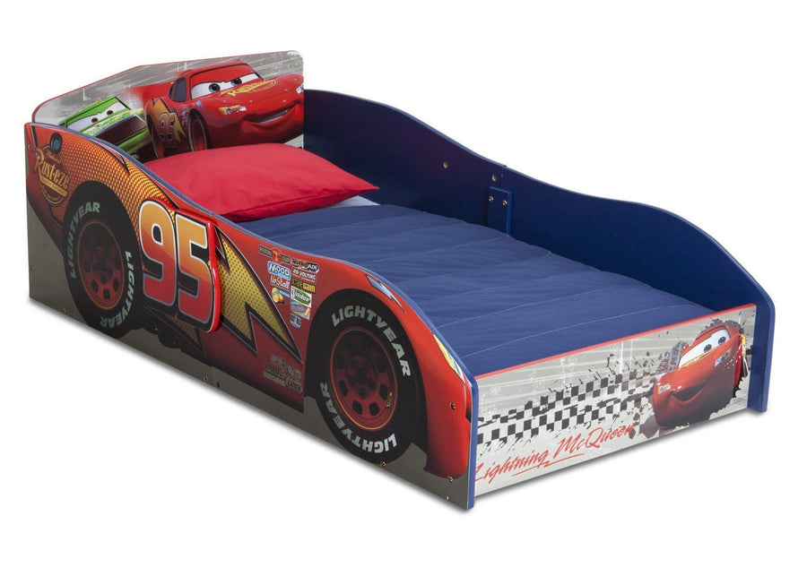 Cars (1003) BB87105CR-1003 6-Cars Wood Toddler Bed