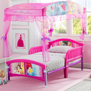 Delta Children Princess Canopy Toddler Bed Room View a1a 17