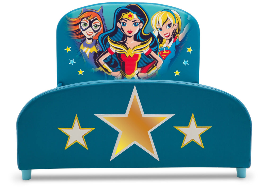 Delta Children DC Superhero Girls Upholstered Twin Bed
