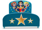 Delta Children DC Superhero Girls Upholstered Twin Bed 3-DC Super Hero Girls Twin Bed