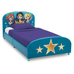 Delta Children DC Superhero Girls Upholstered Twin Bed 2-DC Super Hero Girls Twin Bed