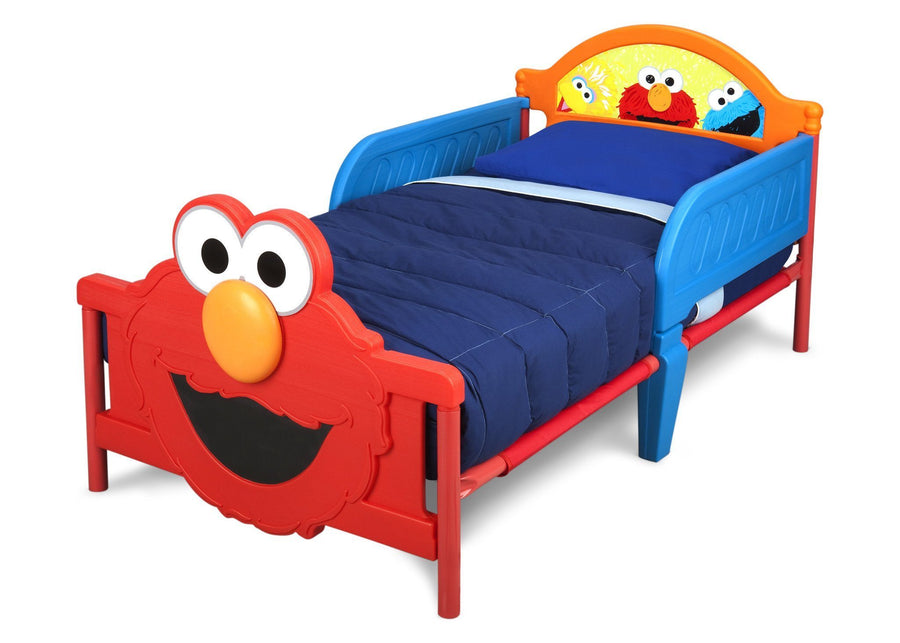 Delta Children Elmo Plastic 3D Toddler Bed - bundle 1-Elmo Plastic 3D Toddler Bed - bundle