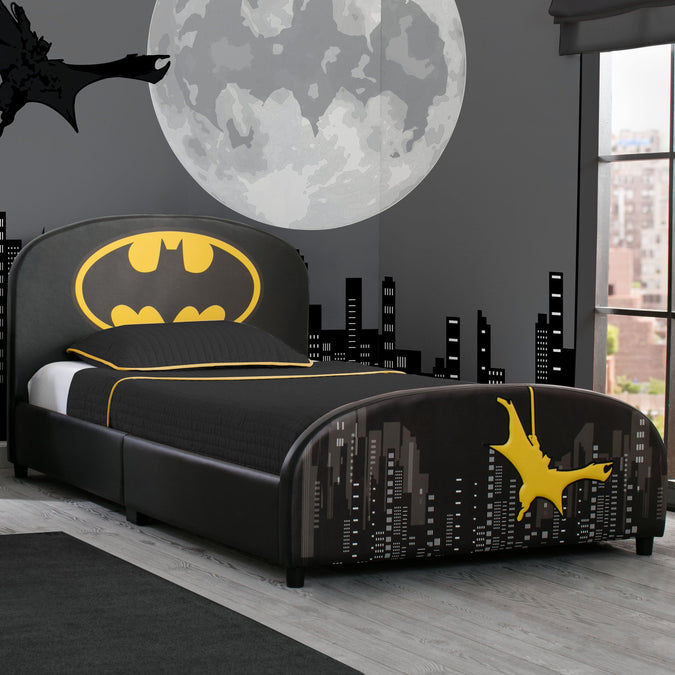 Batman (1200) 1-Batman Upholstered Twin Bed