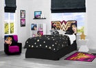 Delta Children Wonder Woman (1210) Upholstered Headboard (BB87173WW), Room View a0a 1-DC Comics Wonder Woman Upholstered Headboard