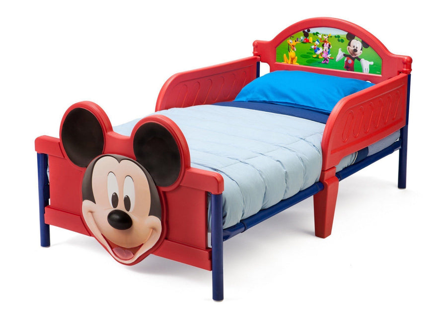 Mickey Mouse (1051) BB87187MM-1051 3-Mickey Mouse Plastic 3D Toddler Bed