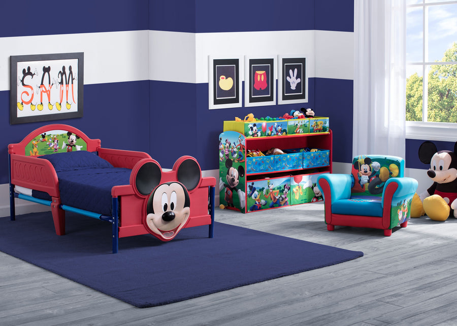 Mickey Mouse (1051) BB87187MM-1051 1-Mickey Mouse Plastic 3D Toddler Bed