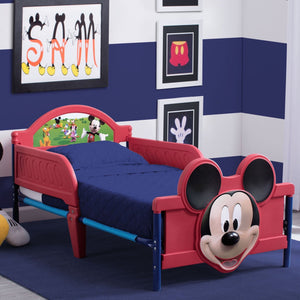 Delta Children Mickey Mouse 3D Footboard Toddler Bed, Room view, a0a 46
